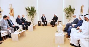 Presidente Abinader sostiene audiencia con el príncipe heredero de Abu Dhabi y concluye agenda en Emiratos Árabes Unidos
